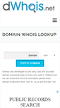 Mobile Screenshot of dwhois.net