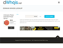 Tablet Screenshot of dwhois.net